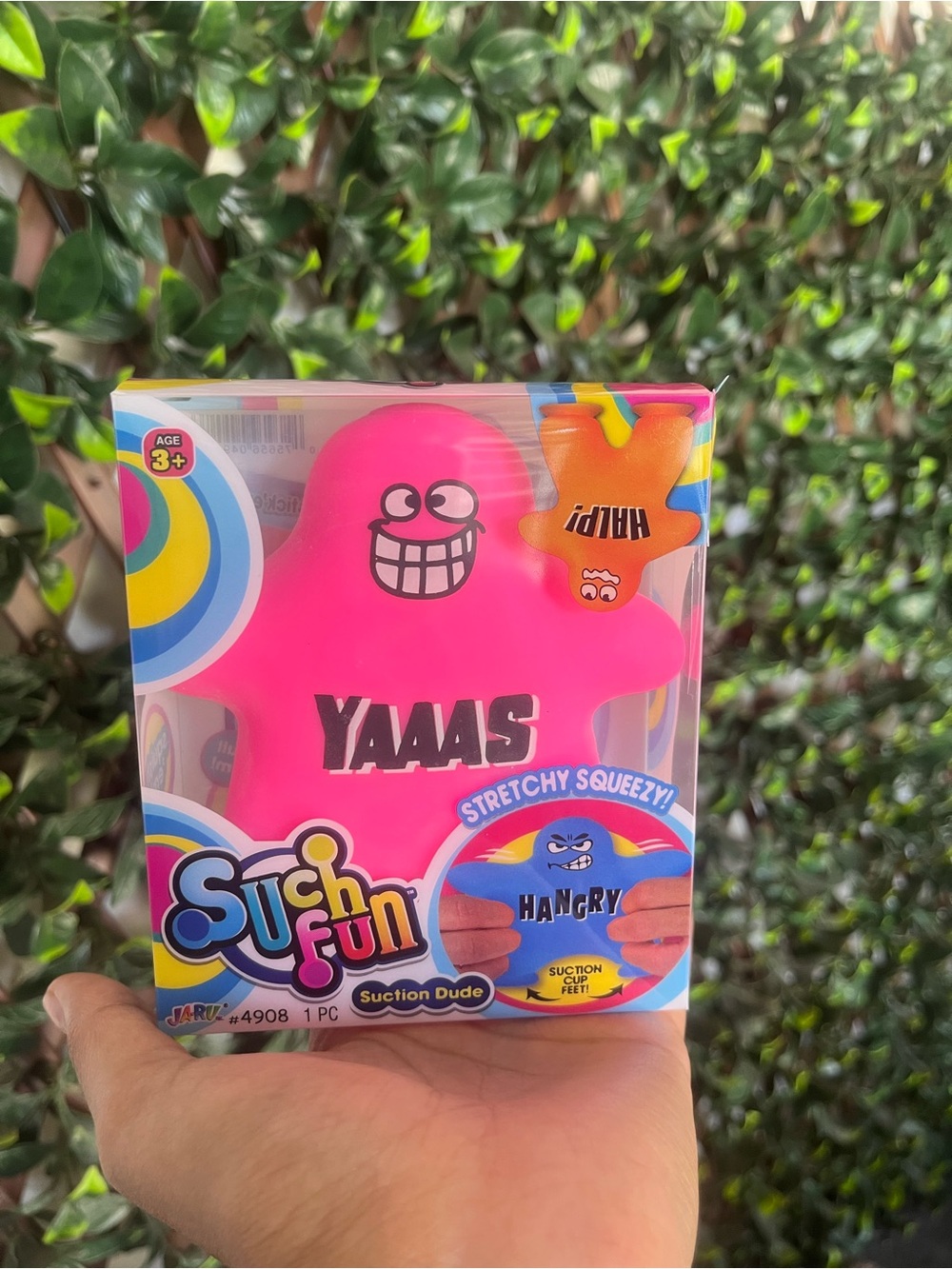 YAAAS Pink Stretchy Squeeze Toy - Stich Fun Suction Dude